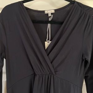 Mod-o-Doc Faux Wrap Hi-Lo Dress NWT